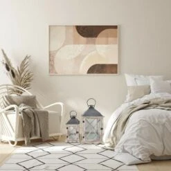 Rebecca Mobili Set De 2 Lanternes Décoratives Bois Métal Pvc 52x28x28 -ATMOSPHERA || VIDAXL || Safavieh Soldes 69469243 3