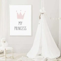 Tableaux Pour Chambre Bebe Fille Rose Affiches Citation Enfant Lapin Couronne Princesse Amour Poster Cadeaux Anniversaire Sans Cadre L(40X50CM) Lot De 3 Multicolore -ATMOSPHERA || VIDAXL || Safavieh Soldes 69546660 5