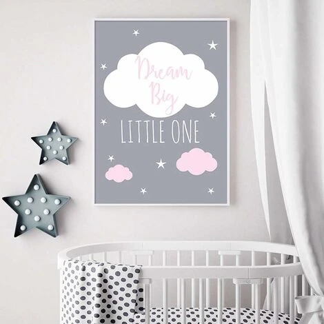 Affiches Enfant Tableaux Deco Murale Chambre Bebe Animaux Licorne Citations Nuage Posters Peinture Sur Toile Decoration Cadeaux Fille Garcon M(30X40CM) 3pcs Multicolore 4 Affiches Enfant Tableaux Deco Murale Chambre Bebe Animaux Licorne Citations Nuage Posters Peinture Sur Toile Decoration Cadeaux Fille Garcon M(30X40CM) 3pcs Multicolore – Image 2