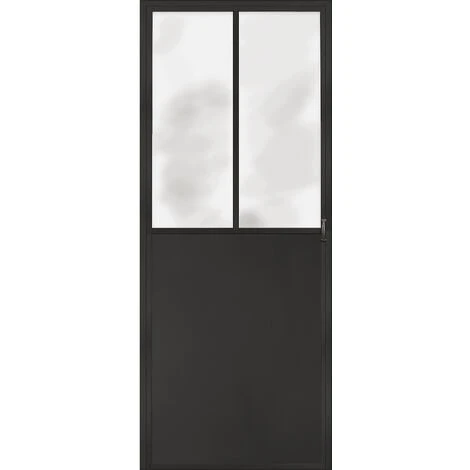 Sticker Décoratif Pour Porte, Trompe L'oeil Porte Atelier Noir, Style Industriel, 204 Cm X 83 Cm 4 Sticker Décoratif Pour Porte, Trompe L'oeil Porte Atelier Noir, Style Industriel, 204 Cm X 83 Cm – Image 2