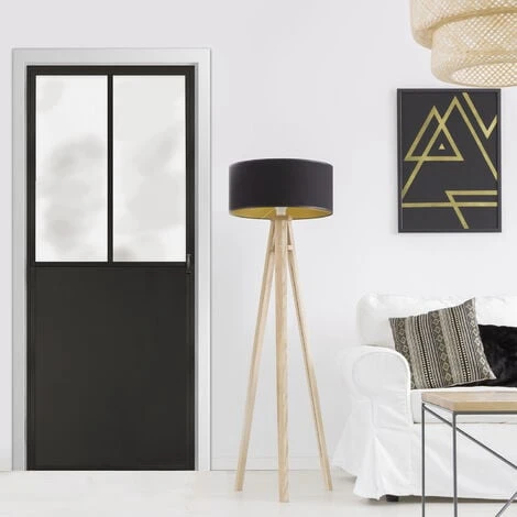 Sticker Décoratif Pour Porte, Trompe L'oeil Porte Atelier Noir, Style Industriel, 204 Cm X 83 Cm 6 Sticker Décoratif Pour Porte, Trompe L'oeil Porte Atelier Noir, Style Industriel, 204 Cm X 83 Cm – Image 4