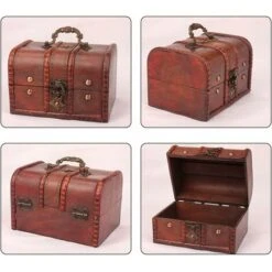 Ensemble De 2 Grand+ Petit Coffre Tresor Boîte En Bois Coffre Pirate Coffre De Rangement Bois Coffre Au Trésor En Bois Trésor Poitrine Boîte Cadeau Avec Serrure Ephé 11 Ensemble De 2 Grand+ Petit Coffre Tresor Boîte En Bois Coffre Pirate Coffre De Rangement Bois Coffre Au Trésor En Bois Trésor Poitrine Boîte Cadeau Avec Serrure Ephé -ATMOSPHERA || VIDAXL || Safavieh Soldes 69657407 5