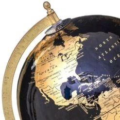 Globe Terrestre Noir Et Or H33 Cm -ATMOSPHERA || VIDAXL || Safavieh Soldes 69669594 3