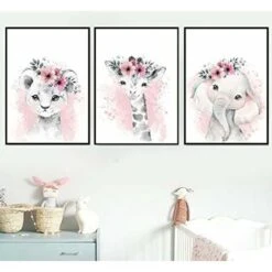 3 Affiches Animaux Chambre Bebe Fille Rose Tableau 21x30 Poster Girafe Elephant Lion Mural Enfant Deco Sans Cadre Ephé 10 3 Affiches Animaux Chambre Bebe Fille Rose Tableau 21x30 Poster Girafe Elephant Lion Mural Enfant Deco Sans Cadre Ephé -ATMOSPHERA || VIDAXL || Safavieh Soldes 70073664 4