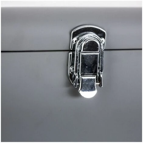 ATMOSPHERA Set De 2 Malles - Cantine - Métal - Gris - Livraison Gratuite 5 ATMOSPHERA Set De 2 Malles - Cantine - Métal - Gris - Livraison Gratuite – Image 3