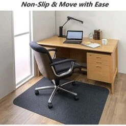 ZXPASRA Tapis De Chaise De Bureau Tapis Pour Protection De Sols Rectangulaire Lavable Antidérapant Protecteur De Sol Pour Planchers De Bois Franc Et Carrelage Noir 120x90cm -ATMOSPHERA || VIDAXL || Safavieh Soldes 70138652 2