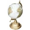 ATMOSPHERA Globe Terrestre Vintage Base Métal 29cm Or