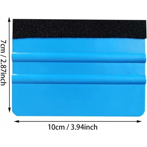 Raclette à Bord En Feutre, Outil D'emballage En Vinyle De Voiture De 4 Pouces, Raclette En Vinyle, Outil De Grattoir Droit En Vinyle Pour Film Teinté De Fenêtre En Vinyle De Voiture (bleu) 4 Raclette à Bord En Feutre, Outil D'emballage En Vinyle De Voiture De 4 Pouces, Raclette En Vinyle, Outil De Grattoir Droit En Vinyle Pour Film Teinté De Fenêtre En Vinyle De Voiture (bleu) – Image 2