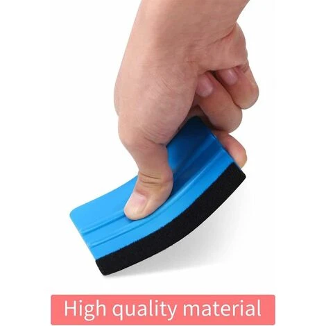 Raclette à Bord En Feutre, Outil D'emballage En Vinyle De Voiture De 4 Pouces, Raclette En Vinyle, Outil De Grattoir Droit En Vinyle Pour Film Teinté De Fenêtre En Vinyle De Voiture (bleu) 6 Raclette à Bord En Feutre, Outil D'emballage En Vinyle De Voiture De 4 Pouces, Raclette En Vinyle, Outil De Grattoir Droit En Vinyle Pour Film Teinté De Fenêtre En Vinyle De Voiture (bleu) – Image 4