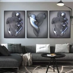 GP Amour Coeur 3D Effet Mur Art Abstrait Métal Sculpture Toile Moderne Peinture Mur Décor 3040cm Gris 8 GP Amour Coeur 3D Effet Mur Art Abstrait Métal Sculpture Toile Moderne Peinture Mur Décor 3040cm Gris -ATMOSPHERA || VIDAXL || Safavieh Soldes 70540645 3