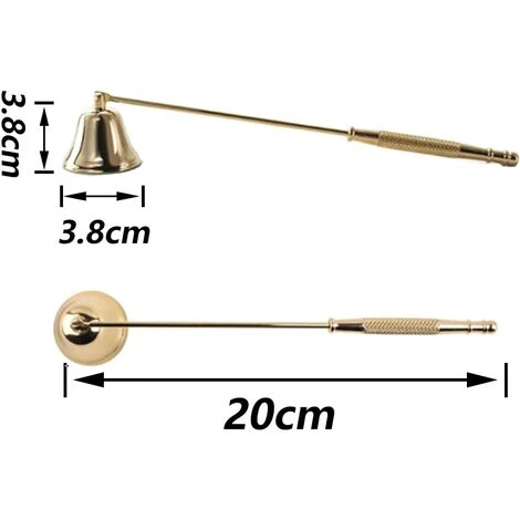 Eteignoir Bougie 2 Pièces Éteignoir à Bougie En Acier Inoxydable Long Éteignoir De Bougie Extincteur Bougie Couvercle Outil Pour Éteindre En Toute Sécurité Or Et Ruban 5 Eteignoir Bougie 2 Pièces Éteignoir à Bougie En Acier Inoxydable Long Éteignoir De Bougie Extincteur Bougie Couvercle Outil Pour Éteindre En Toute Sécurité Or Et Ruban – Image 3