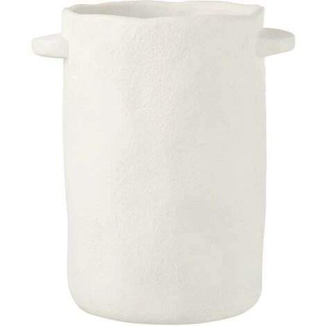 Pot Allongé Gustave Ciment Blanc H. 30 Cm 3 Pot Allongé Gustave Ciment Blanc H. 30 Cm