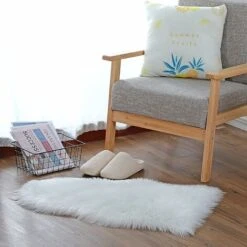 Tapis En Peau De Mouton D'une Seule Pièce, Tapis Moelleux En Fausse Fourrure, Tapis Universel De Différentes Tailles Pour Chambre, Salon, Chaise Ou Canapé (blanc) - 60x90 Cm BF -ATMOSPHERA || VIDAXL || Safavieh Soldes 71289376 3