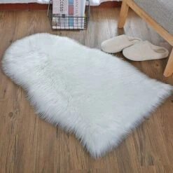 Tapis En Peau De Mouton D'une Seule Pièce, Tapis Moelleux En Fausse Fourrure, Tapis Universel De Différentes Tailles Pour Chambre, Salon, Chaise Ou Canapé (blanc) - 60x90 Cm BF -ATMOSPHERA || VIDAXL || Safavieh Soldes 71289376 5