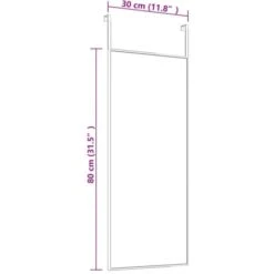 Miroir De Porte | Miroir Déco Pour Salle De Bain Salon Chambre Ou Dressing Doré 30x80 Cm Verre Et Aluminium 89118 -ATMOSPHERA || VIDAXL || Safavieh Soldes 72149545 4