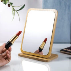 Miroir De Maquillage De Table Pliable En Bois - Petit Miroir Vertical Carré - Miroir De Maquillage Portable -Grand Miroir Carré Vertical -ATMOSPHERA || VIDAXL || Safavieh Soldes 72225736 3