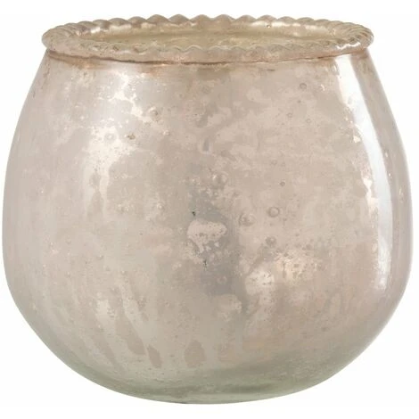 Photophore Verre Rose Small H. 9cm 3 Photophore Verre Rose Small H. 9cm