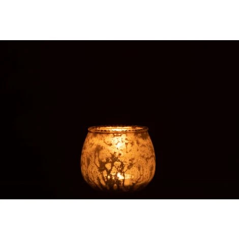 Photophore Verre Rose Small H. 9cm 5 Photophore Verre Rose Small H. 9cm – Image 3