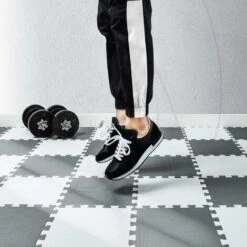 Puzzle Tapis Mousse Bebe - Idéal Pour Les Tapis De Jeux Enfant,18 Dalles(30 30 1cm), Blanc & Gris. 11 Puzzle Tapis Mousse Bebe - Idéal Pour Les Tapis De Jeux Enfant,18 Dalles(30 30 1cm), Blanc & Gris. -ATMOSPHERA || VIDAXL || Safavieh Soldes 72570638 5