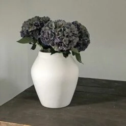 Vase Forme Amphore En Terre Cuite Blanc Alma Fait Main -ATMOSPHERA || VIDAXL || Safavieh Soldes 72642431 5