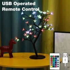 LED Lampe De Cerisier, 0.43M 40LED, Arbre Lumineux LED, Branches Noires, Pour La Décoration De Maison (Multicolore) - ST0011 -ATMOSPHERA || VIDAXL || Safavieh Soldes 72877404 2