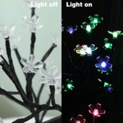 LED Lampe De Cerisier, 0.43M 40LED, Arbre Lumineux LED, Branches Noires, Pour La Décoration De Maison (Multicolore) - ST0011 -ATMOSPHERA || VIDAXL || Safavieh Soldes 72877404 3