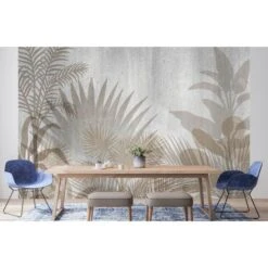Papier Peint Panoramique Plantes Tropicales - 2.54 X 3.6 M De Sanders & Sanders -ATMOSPHERA || VIDAXL || Safavieh Soldes 73106487 2