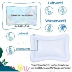 Tapis D'eau B��b��, Tapis De Jeu Aquatique Sans BPA, Jouet B��b�� 3 6 9 Mois, Tapis Gonflable Pour Le Ventre (65 X 50 Cm) -ATMOSPHERA || VIDAXL || Safavieh Soldes 73211961 5