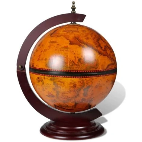 Support De Vin Sous Forme De Globe Bois D'eucalyptus VidaXL 4 Support De Vin Sous Forme De Globe Bois D'eucalyptus VidaXL – Image 2