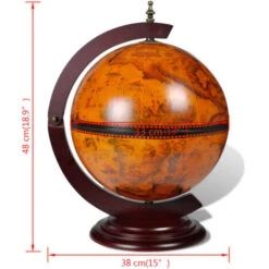 Support De Vin Sous Forme De Globe Bois D'eucalyptus VidaXL 11 Support De Vin Sous Forme De Globe Bois D'eucalyptus VidaXL -ATMOSPHERA || VIDAXL || Safavieh Soldes 733265 5