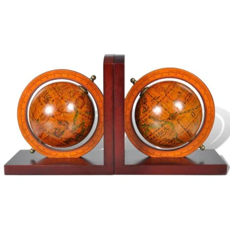 Serre-livre Globe 2 Pcs VidaXL 4 Serre-livre Globe 2 Pcs VidaXL – Image 2