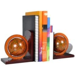 Serre-livre Globe 2 Pcs VidaXL 9 Serre-livre Globe 2 Pcs VidaXL -ATMOSPHERA || VIDAXL || Safavieh Soldes 733281 3