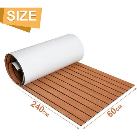 Randaco Tapis De Sol Tapis De Pont Tapis Anti-dérapant Teck Mousse EVA 240x60cm 4 Randaco Tapis De Sol Tapis De Pont Tapis Anti-dérapant Teck Mousse EVA 240x60cm – Image 2