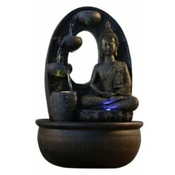 Fontaine Bouddha Harmonie - H 40 Cm - LED - Livraison Gratuite