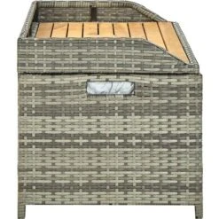 Banc De Rangement De Jardin | Coffre De Rangement 120 Cm Résine Tressée Gris 16689 -ATMOSPHERA || VIDAXL || Safavieh Soldes 74251273 4