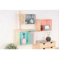 Caisse De Rangement En Pin Brut (Lot De 3) -ATMOSPHERA || VIDAXL || Safavieh Soldes 7452879 2