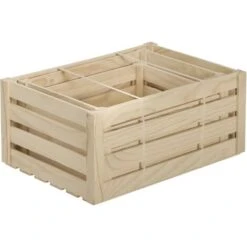 Caisse De Rangement En Pin Brut (Lot De 3) -ATMOSPHERA || VIDAXL || Safavieh Soldes 7452879 4