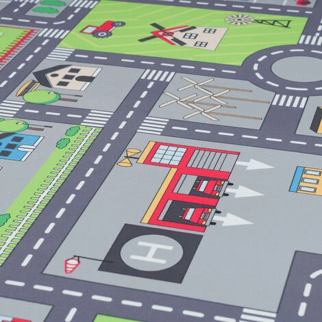 Paco Home Tapis De Jeu Chambre Enfant Gris Routes Filles Garçons 100x200 Cm, Gris 3 5 Paco Home Tapis De Jeu Chambre Enfant Gris Routes Filles Garçons 100x200 Cm, Gris 3 – Image 3