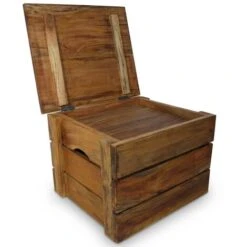 Jeu De Caisse De Rangement 2 Pcs Bois De Récupération Massif VidaXL -ATMOSPHERA || VIDAXL || Safavieh Soldes 7491889 5