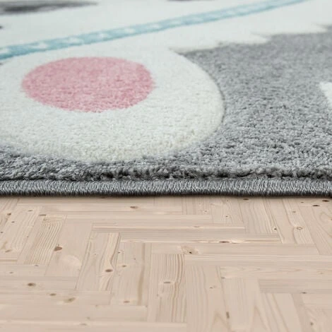 Paco Home Tapis Enfant Chambre Enfant Couleurs Pastel Modernes, Motifs Adorables, Effet 3D 80x150 Cm, Gris 4 Paco Home Tapis Enfant Chambre Enfant Couleurs Pastel Modernes, Motifs Adorables, Effet 3D 80x150 Cm, Gris – Image 2