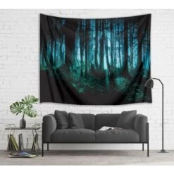 Effrayant Forêt Tapisserie Bois Tapisserie Forêt Arbre Tenture Murale Décor De Chambre 9 Effrayant Forêt Tapisserie Bois Tapisserie Forêt Arbre Tenture Murale Décor De Chambre -ATMOSPHERA || VIDAXL || Safavieh Soldes 74955032 3