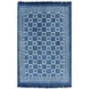 Tapis Kilim Coton 120 X 180 Cm Avec Motif Bleu 2 Tapis Kilim Coton 120 X 180 Cm Avec Motif Bleu -ATMOSPHERA || VIDAXL || Safavieh Soldes 75087344 1