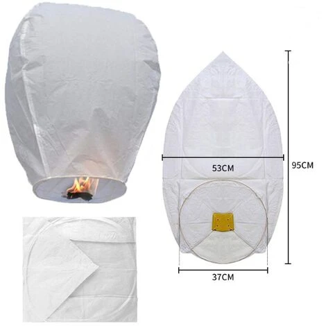 Déstockage Lanternes Chinoises Du Ciel Lanternes De Souhaits Lanterne En Papier Faite À La Main Lanterne Volante Biodégradable Respectueuses De Lenvironnement Pour Noël Mariages Et Fêtes Lot De 10 4 Déstockage Lanternes Chinoises Du Ciel Lanternes De Souhaits Lanterne En Papier Faite À La Main Lanterne Volante Biodégradable Respectueuses De Lenvironnement Pour Noël Mariages Et Fêtes Lot De 10 – Image 2