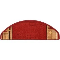Lot De 15 Tapis D'escalier Autocollants Tapis De Marche | Marchette Escalier Rouge 65x21x4 Cm 37933 -ATMOSPHERA || VIDAXL || Safavieh Soldes 75523296 5
