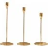 Bougeoirs Doré Métal Chandelier De Table Décoration,Porte-bougeoir Décoratif Pour Saint Valentin De Noël Mariage Cérémonie Anniversaire (3pcs) -ATMOSPHERA || VIDAXL || Safavieh Soldes 75978263 1