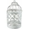 Cosanter Lanternes à Bougie En Forme De Cage à Oiseaux En Métal Creux Pour Décoration De Noël, Bougie Chauffe-plat Argentée, Pour Fête De Mariage, Halloween -ATMOSPHERA || VIDAXL || Safavieh Soldes 75978383 1