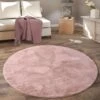 Paco Home Tapis De Salon, Rond Petit Tapis En Fausse Fourrure, Chambre D'Enfants, Peluche Shaggy Tapis De Lit 80 Cm Rond, Rose -ATMOSPHERA || VIDAXL || Safavieh Soldes 75984830 1