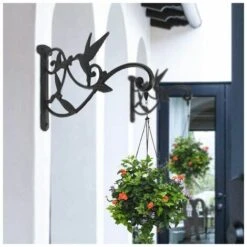 Crochet Mural Mural Pour Le Pot De Fleurs, Montage Mural De Plante à Ressort Avec Vis En Forme D'oiseau Panier De Lanterne, Décoration De Jardin Vue Extérieure Balcon 26x4.3x20cm - Rétro -ATMOSPHERA || VIDAXL || Safavieh Soldes 76190031 5