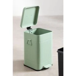 Poubelle à Pédale Algaida SKLUM Vert Menthe -ATMOSPHERA || VIDAXL || Safavieh Soldes 76334711 5