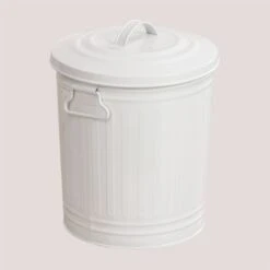 Corbeille Avec Couvercle Sonella SKLUM Blanc